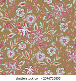 Embroidery design pattern, background and texture.