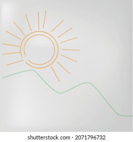 embroidery design of sun rising over mountain vector.can be use for pillow cases,t shirts,bags,wall arts.
