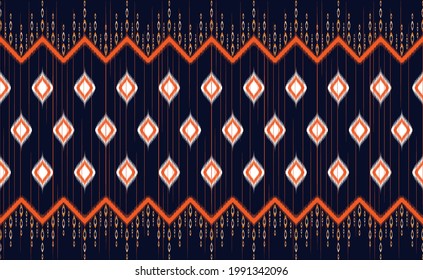 Embroidery designs Oriental geometric ethnic pattern for background or carpet, wallpaper, batik wrapping, curtain design, vector illustration