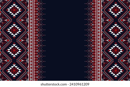 Embroidery designs Oriental geometric ethnic pattern for background or carpet, wallpaper, batik wrapping, curtain design, vector illustration	