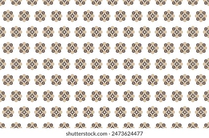Embroidery designs Oriental geometric ethnic pattern for background or carpet, wallpaper, batik wrapping, curtain design, vector illustration