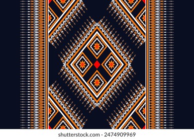 Embroidery designs Oriental geometric ethnic pattern for background or carpet, wallpaper, batik wrapping, curtain design, vector illustration