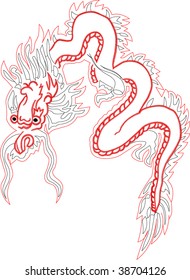 embroidery dragon