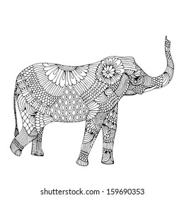 Embroidery elephant 