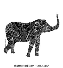 Embroidery elephant 