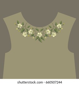 embroidery designs for dress neck