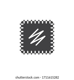 Embroidery fabric vector icon. filled flat sign for mobile concept and web design. Hand embroidery glyph icon. Symbol, logo illustration. Vector graphics