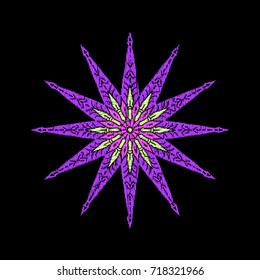Embroidery for fashion with stars.