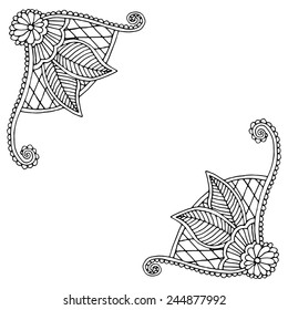 Embroidery floral design 