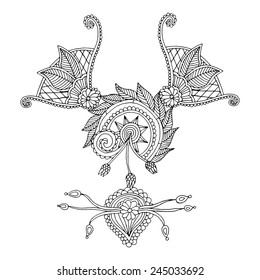 Embroidery floral design 
