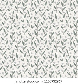
Embroidery floral seamless pattern on linen cloth texture  for textile, home decor, fashion, fabric.  stitches imitation  
