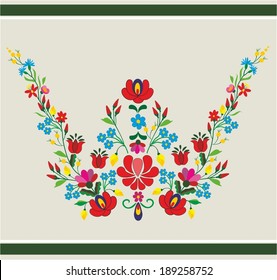 Embroidery folk pattern