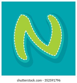 Embroidery Free style Typography background with embroidery, types of Stitched font