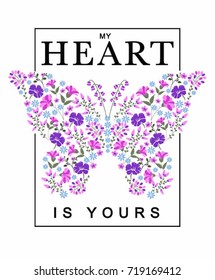 embroidery graphic with slogan