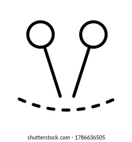 Embroidery icon or logo isolated sign symbol vector illustration - high quality black style vector icons
