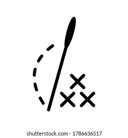 Embroidery icon or logo isolated sign symbol vector illustration - high quality black style vector icons
