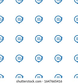 icono de bordado sin problemas aislado en fondo blanco. Icono de bordado relleno editable. icono de bordado para web y móvil.