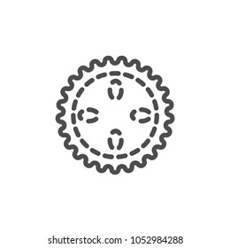embroidery icon vector