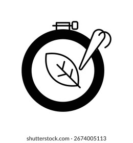 Embroidery icon with white background vector stock illustration