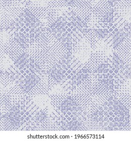 Embroidery. Mosaic with geometric shapes. Seamless pattern. Design with manual hatching. Textile. Ethnic boho ornament. Vector illustration for web design or print.