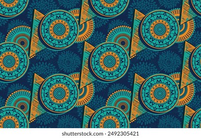 Embroidery Motif African pattern and Batik african pattern. indian and african pattern batik vintage style super wax print batik traditional seamless pattern ankara sarong for textile,decoration 