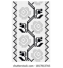 embroidery pattern cross stitch flowers roses