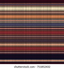 Embroidery Pattern. Ethnic Vector Seamless Background. Traditional Vintage Sailor Stripes Summer Pattern. Stitched Embroidery Pattern. Boho Hipster Background, Tribal Art Funky Seamless Sailor Stripes