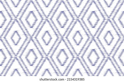 Embroidery pattern vector, Ethnic seamless for print, Very peri color geometric background, Aztec motifs design