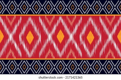 Embroidery pattern vector, Geometric ethnic graphic antique background, Square texture design