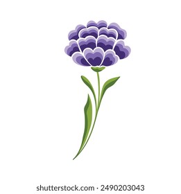 embroidery plant decorative decoration peonies flowers stylized, vector illustration