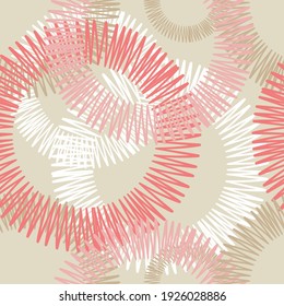 Bordados. El polka tiene un patrón impecable. Mosaico de figuras étnicas. Textura con patrones. Fondo geométrico. Ilustración vectorial para diseño web o impresión.
