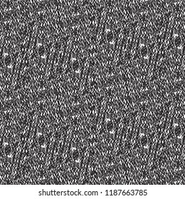 Embroidery with a primitive pattern, composed of simple geometric elements. Mesh. Decorative graphic background. Vector illustration.