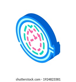 bordado para relajar el vector de iconos isométricos. signo de bordado para relajación. ilustración de símbolo aislado