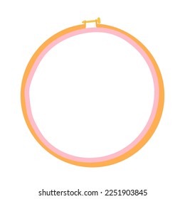 Stickereirhoop. Vektorgrafik, handgezeichnet.

