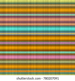 Embroidery Sailor Stripes Vector Summer Pattern. Trendy Stitched Geometric Fabric Background. Traditional Teal African Ethnic Textile Pattern. Boho Hipster Fashion, Embroidery Stripes Summer Pattern.