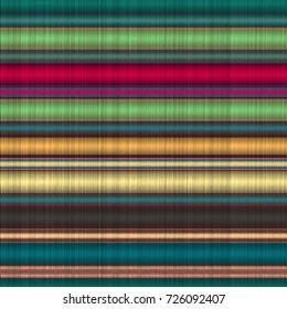 Embroidery seamless sailor stripes summer pattern. Native indigenous tribal textile ornament. Indian American hand made fabric background. Traditional bohemian embroidery design. Sailor stripes stitch