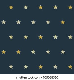 embroidery stars seamless pattern with machine texture, stitch effect Repeating background illustration with embroidered 5 pointed stars sparkles. Cosmic abstract graphic design.