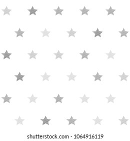 embroidery stars seamless vector pattern. light shade stars with machine embroidered texture on white background, stitch effect Illustration sparkles. Cosmic abstract graphic design. 