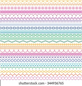 Embroidery Stitch Border Patterns