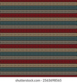 Embroidery stripes seamless vector pattern handmade handiwork needlework wallpaper different colors threads 