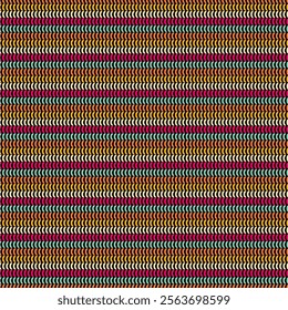 Embroidery stripes seamless vector pattern handmade handiwork needlework wallpaper different colors threads 