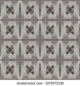 Embroidery texture with geometric ornament. Pattern for surface design, textiles, printing, wallpaper, web design, Identity