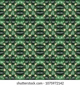 Embroidery texture with geometric ornament. Pattern for surface design, textiles, printing, wallpaper, web design, Identity