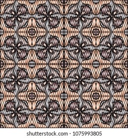 Embroidery texture with geometric ornament. Pattern for surface design, textiles, printing, wallpaper, web design, Identity