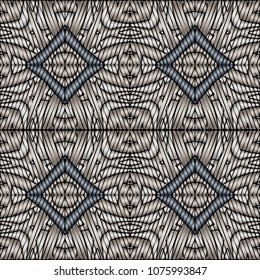 Embroidery texture with geometric ornament. Pattern for surface design, textiles, printing, wallpaper, web design, Identity