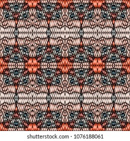 Embroidery texture with geometric ornament. Pattern for surface design, textiles, printing, wallpaper, web design, Identity