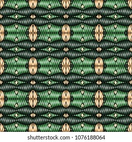 Embroidery texture with geometric ornament. Pattern for surface design, textiles, printing, wallpaper, web design, Identity