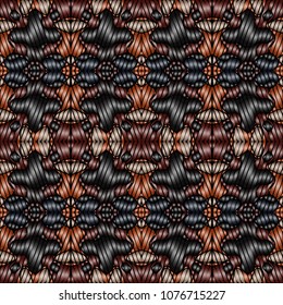 Embroidery texture with geometric ornament. Pattern for surface design, textiles, printing, wallpaper, web design, Identity
