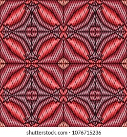Embroidery texture with geometric ornament. Pattern for surface design, textiles, printing, wallpaper, web design, Identity