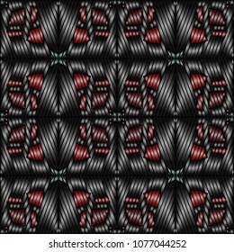 Embroidery texture with geometric ornament. Pattern for surface design, textiles, printing, wallpaper, web design, Identity